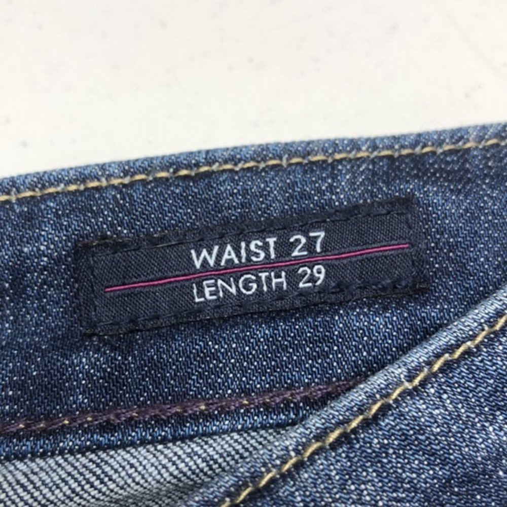 LIKE NEW VIGOSS CHELSEA SKINNY JEANS 27x29 RARE DISTRESS ED ๐ - Picture 3 of 12